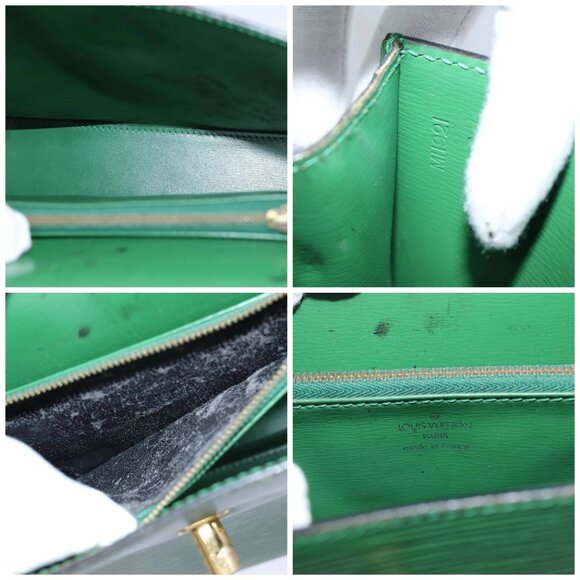 LOUIS VUITTON Epi Malesherbes Hand Bag Green - Picture 15 of 16